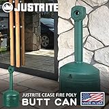 【雑貨】水いらず アメリカンアッシュトレイスタンド BUTTCAN グリーン JUSTRITE アメリカの灰皿 スタンド灰皿　おしゃれ インテリア ガレージ 西海岸 喫煙所 屋外　事務所　現場　工場　