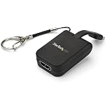 StarTech.com 携帯型USB-C - HDMIアダプタ クイックコネクト・キーチェーン対応 4K/30Hz対応USB Type-Cビデオコンバーター CDP2HDFC