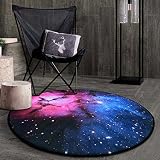 Decorativeラグモダンカーペット子ラウンドマット寝室用リビングルームベッドサイドシンプル北欧星パターン多機能ベビークロールパッドノンスリップ洗濯可能 diameter150cm(59inch)