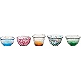 Aderia Tsugaru Biidoro Mini Glass Set Glass Five Different by