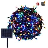 RPGT ソーラーLEDイルミネーションライト 43m 400LED ソーラーライトストリング USB充電 防水 8ライトモード ソーラー充電式　クリスマスガーデン装飾ライトストリング　屋外、クリスマ