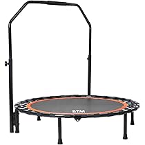 Amazon | BTM トランポリン 手すり付き 折りたたみ 耐荷重80kg