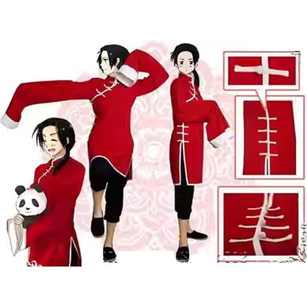 K039 ヘタリア Axis Powers ver コスプレ衣装 王耀チャイナ服 コスプレ