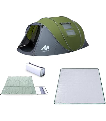 Amazon.co.jp: ayamaya ポップアップテント 2ドア ＋ 専用グランド