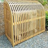 和モダンエアコン室外機カバー 犬矢来(いぬやらい) Lサイズ 幅110cm×高さ96cm 天然竹 AC-IY110-NAT