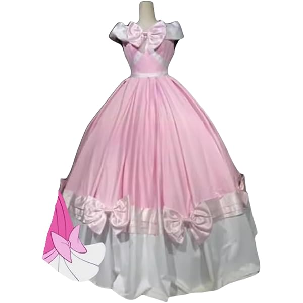 【値下なし】シンデレラ　ネズミが作ったピンクドレス➕髪飾り　形見ドレス Amazon.co.jp: コスプレ衣装+髪飾りディズニー・シンデレラ風