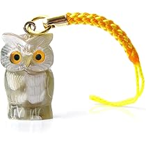 仕事運UP☆フクロウ様オルゴナイトのストラップ（願い叶えるオイル封入） 最強金運♪幸運のフクロウ♪オルゴナイトフレーム☆宝くじ♪開運