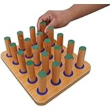 リハビリテーション指インソール、フィンガートレーナーウッドスティックネイルは、ボードを傾けて挿入し、脳卒中片麻痺のための指の細かい機能と手の目の調整を練習します