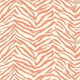 チェサピークchr11676 MiaオレンジFaux Zebra Stripes壁紙