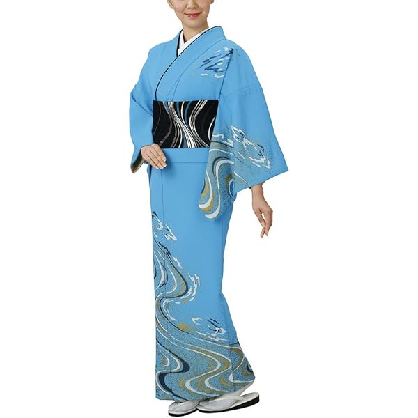 No.17 青い竹模様の訪問着　舞台衣裳 仕立上り 絵羽 胴抜 仕立 k修62166 舞台 衣装 胴抜き仕立 舞踊