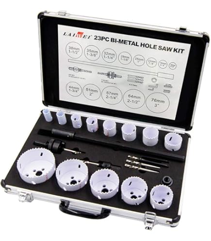 Amazon.co.jp: バイメタル ホールソー ホルソー セット 穴あけ 穴開け