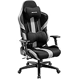 Bauhutte(バウヒュッテ) ゲーミングチェア G-551-BK ファブリック リクライニング 3Dアームレスト ランバーサポート ロッキング機能 ブラック