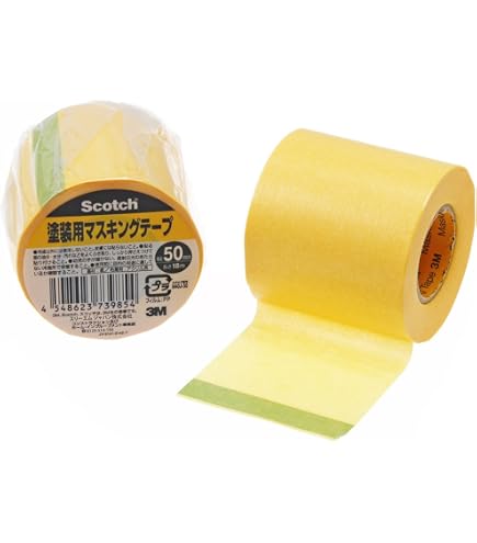 3M Masking Tape, 343, 2.4 inches (60 mm) x 59.1 ft (18 m), 2 Rolls