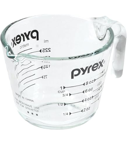 Amazon | Pyrex 6001074 1 Cup Measuring Cup by Pyrex | Pyrex | 計量