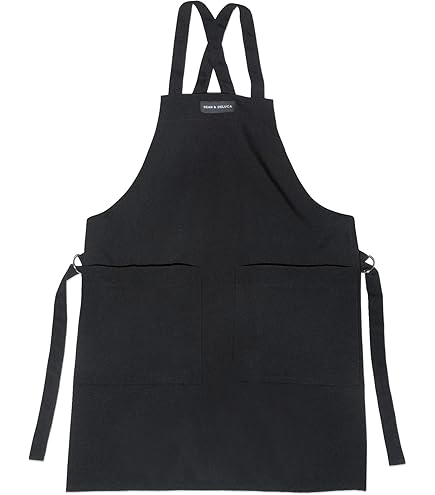 Amazon｜[ディーンアンドデルーカ] フルエプロン ブラック レディース