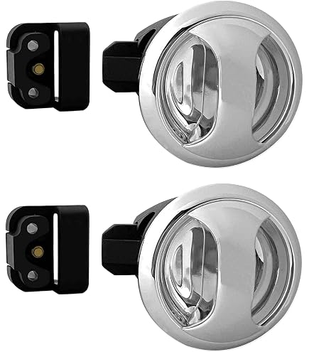 Southco Plastic Panel Latch - Non-Locking, Black Togo
