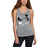 (アンダーアーマー)UNDER ARMOUR UA Tech Graphic Twist Tank 1309896 040 GPH/BLK/WHT SM