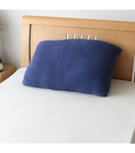 蒼　　　カインズ　モッフル35×60 ネックフィットまくら Moffleネックフィット枕カバー ネイビー 35×60cm※カバーのみ
