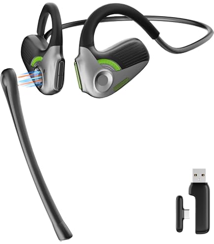 Nuroum OpenEar Pro 2 Headphones with Mic, Bluetooth Noise