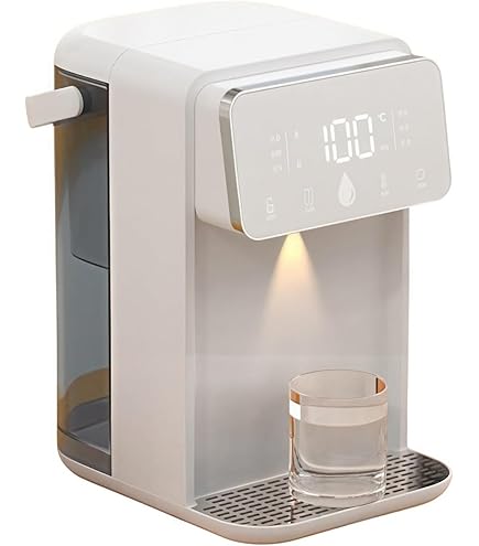 Amazon | Iuseike 卓上ウォーターサーバー 湯沸かしポット 5秒でお湯が