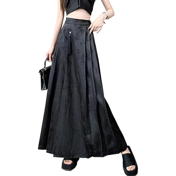 Amazon.co.jp: [WANSHIX] プリーツスカート ロングスカート