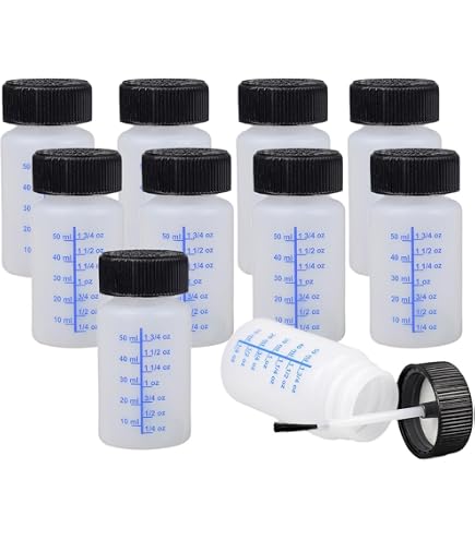 100個セット 20ml FINIXA タッチアップボトル　筆付き塗料小分ボトル Amazon | タッチアップボトル 20ml 100個入り 透明 筆付き塗料小分け