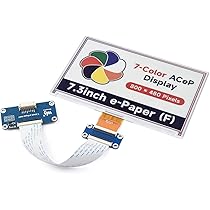 Waveshare 5,65 Inch E-Paper Display Module 600 × 448 Pixels Kleurrijke ACeP 7-Color E-Ink Display Enkel Screen Epaper Voor Raspberry Pi 4B/3B+/3B/2B/ Zero/Zero W/Zero WH, Jetson Nano, STM32, Arduino
