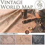 アンティークマップ　正距方位図法