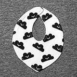 Tovadoo ベビー よだれかけ　コットンブレンド　雲柄　ソフト　ファッション　キュート　出産祝い　プレゼント 七色入　19*26cm　0-9歳