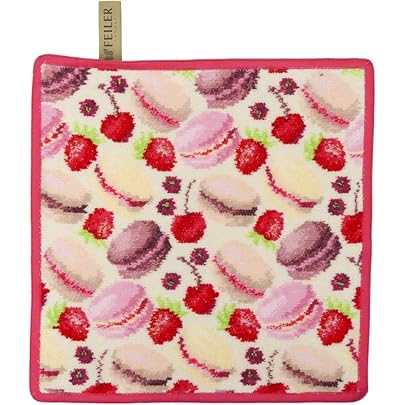 Amazon | [フェイラー] ハッピーモーメント ハンカチ ネイビー×レッド