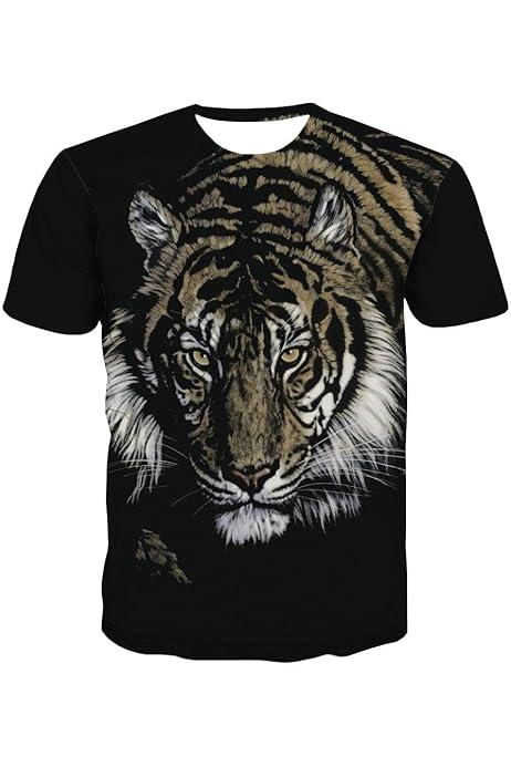 Liquid Blue Men's Tiger Face T-Shirt 