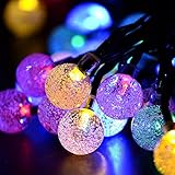 Lightess LED ソーラー イルミネーションライト ストリングライト　ガーデンライト クリスマスライト　2つ発光モード 新年 結婚式 パーティーなどの祝日用　 屋外 防水 30球 6M