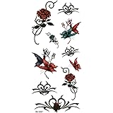 （ファンタジー） TheFantasy タトゥーシール 薔薇 蝶 ymx097 【レギュラー】