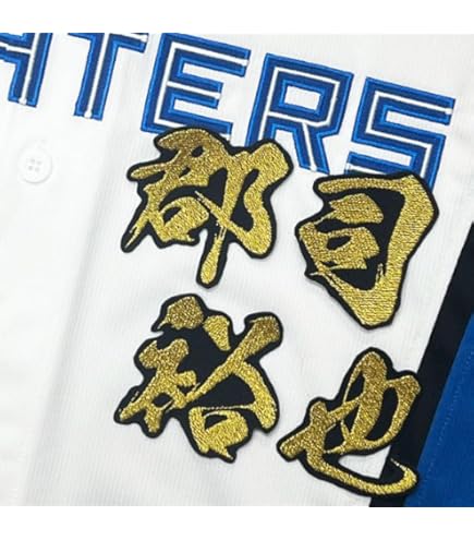 Amazon.co.jp: ファイターズ 刺繍ワッペン 郡司 裕也 ネーム 白