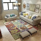 RUG Trellis Rugsシルバートレンディーコレクション（国境なし）ラグホーム北欧カーペットリビングルームコーヒーテーブルソファカーペットベッドルームフルベッドサイドラグレトロ (Color 