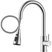 Amazon.co.jp: DAYONE キッチン混合水栓 引き出し式スプレー、SUS304