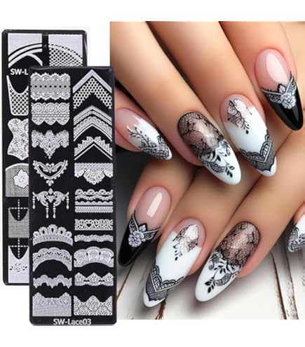 Amazon.co.jp: ネイルスタンピングプレート ハート ネイルアート