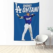 大谷翔平　タペストリーポスターセット Amazon.co.jp: 大谷翔平 ドジャースタペストリー 写真ポスター
