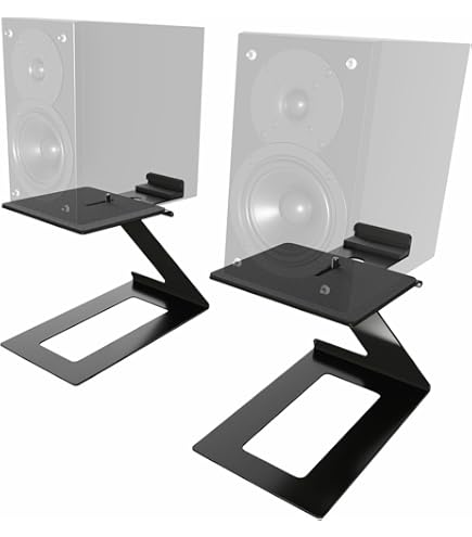 Amazon | 【国内正規品】 K&M スピーカースタンド 卓上スタンド 小型