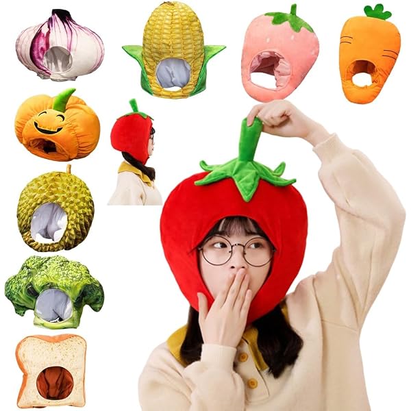 Amazon.co.jp: [UxicRuya] ニンニク 帽子 仮装 野菜 かぶりもの
