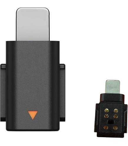 Amazon.co.jp: iMusk オリジナルDJIマイク電話アダプター(ライトニング