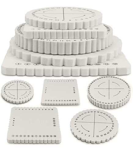 Folia Kumihimo Bracelet Craft Kit - Pastel Rainbow, 16 Pieces With Yarn, Discs & Beads