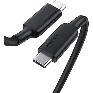 USB Type C ケーブル AUKEY USB-C & USB-C 3.1(Gen2) ケーブル(1m ブラック) PD対応 100W/5A 急速充電 最大10Gbps MacBook Galaxy S10 / S10+ / S9 / S9+など対応 CB-CD23