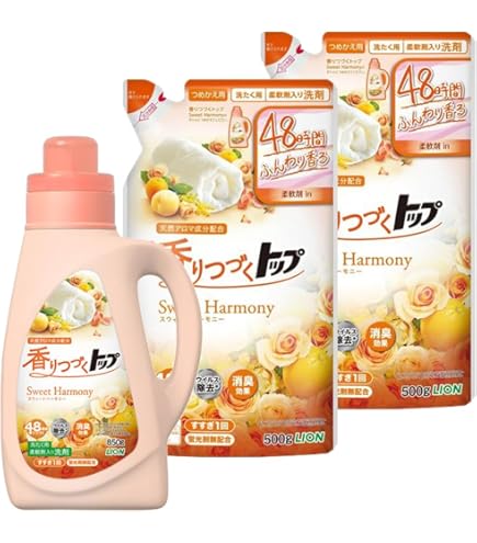 Amazon | 香りつづくトップ スウィートハーモニー 柔軟剤入り 洗濯洗剤