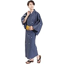 Amazon | [Fuuka] 浴衣 メンズ セット 2点 ゆかた 帯 大人 L