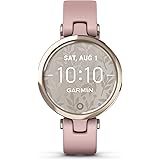 Garmin Lily, Stylish Small Smartwatch and Fitness Tracker, Sport Edition, Patterned Lens, Bright Touchscreen Display and up t