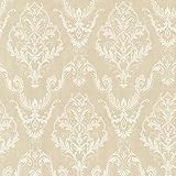 Decorline 2665 – 21449 Wileyレースダマスク壁紙、ベージュ