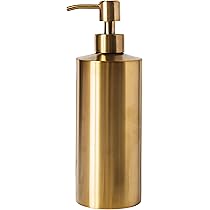 LEASYLIFE Antique Brass Bathroom Trash Can - 12L Gold Wastebasket For Office, Hotel