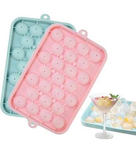 Amazon｜製氷皿 ピンク 丸い氷 製氷器 製氷機 アイスボール 球体 丸氷