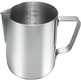 Yowamho Milk Frothing Pitcher,600ml(20oz) Quality Milk Jug Cup SUS304 Stainless Steel,Steaming Pitchers Frothing Jug Measurem